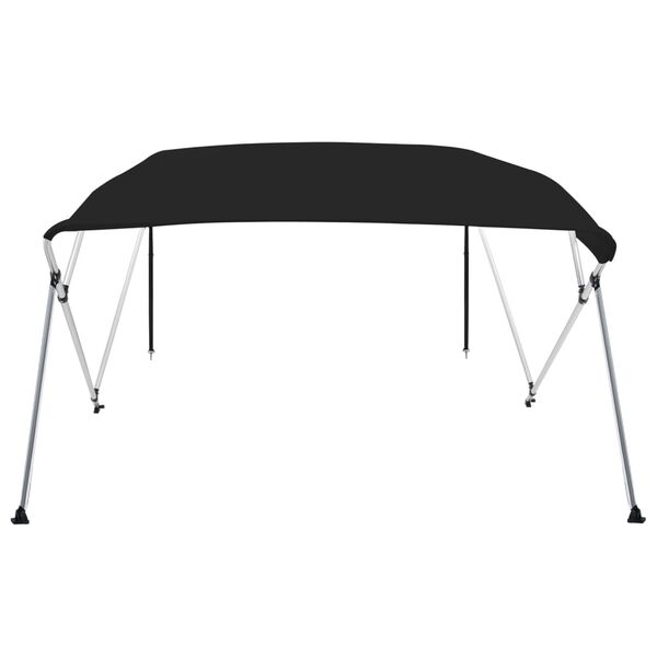 vidaXL Toldo bimini de 4 arcos gris 243x210x137 cm