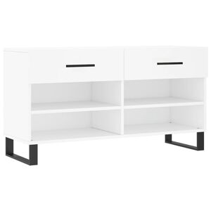 vidaXL Zapatero madera de ingenier&iacute;a blanco 102x35x55 cm