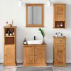 vidaXL Juego de muebles de ba&ntilde;o con caj&oacute;n VIGO 5 pcs Marr&oacute;n miel