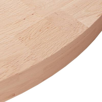 vidaXL Superficie de mesa redonda madera de roble sin tratar Ø60x4 cm