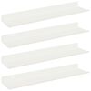 vidaXL Estante flotante 4 pcs 40 x 9 x 2,5 cm Acero