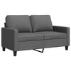 vidaXL Sof&aacute; de 2 plazas de tela gris oscuro 120 cm