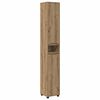 vidaXL Juego de muebles de ba&ntilde;o con caj&oacute;n Manual 4 pcs Roble artesanal