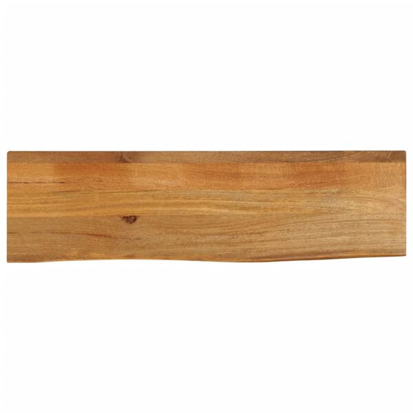 vidaXL Tablero de mesa borde natural madera maciza mango 110x40x3,8 cm