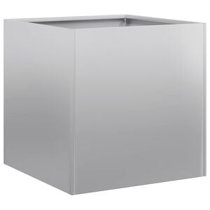 vidaXL Jardinera 40x40x40 cm de acero galvanizado