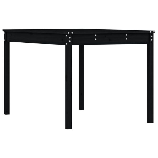 vidaXL Mesa de jard&iacute;n madera maciza pino negro 121x82,5x76 cm