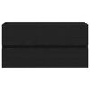 vidaXL Gabinete de Lavabo para Ba&ntilde;o Roble Negro 90 x 38,5 x 45 cm