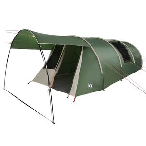 vidaXL Tienda t&uacute;nel para 4 personas 4 persona Verde y blanco
