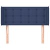 vidaXL Cabecero de tela azul 103x16x78/88 cm