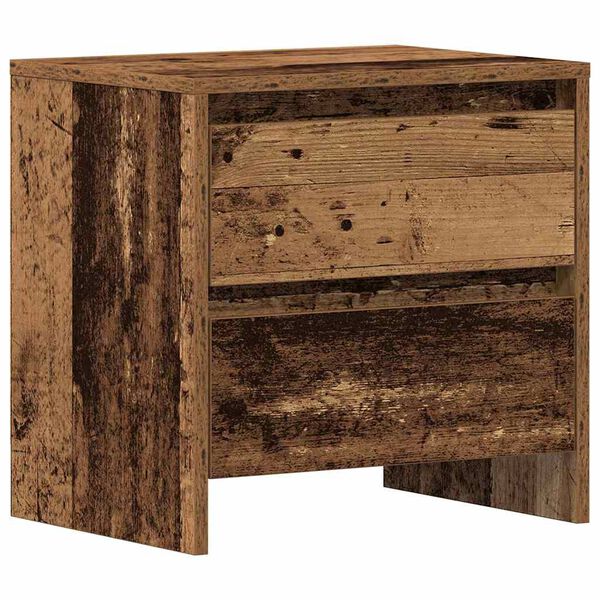 vidaXL Armario de Noche con caj&oacute;n Madera vieja 45 x 34 x 44,5 cm