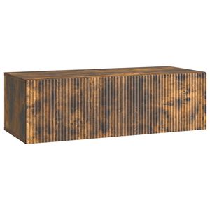 vidaXL Mueble para TV de pared Roble Ahumado 98 x 41 x 30 cm