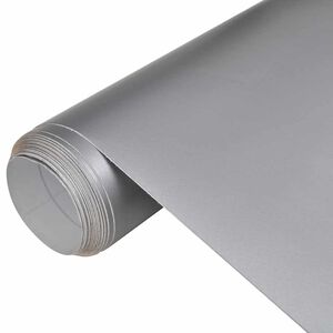 vidaXL L&aacute;mina para coches plateado mate 100x150 cm