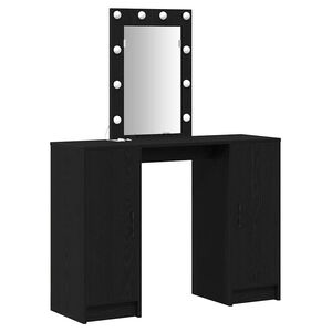 vidaXL Mesa Tocador Negro 102 x 33 x 135 cm Madera de ingenier&iacute;a