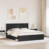 vidaXL Estructura de cama Negro 180 x 200 cm Madera de pino macizo