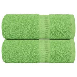 vidaXL Toallas de mano FROGN 2 uds verde manzana 30x30 cm 360 g/m&sup2;