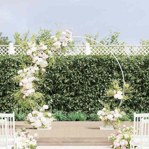 vidaXL Arco de Boda 220 x 45 x 200 cm Acero