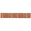 vidaXL Rollo de borde de madera de pino impregnada marr&oacute;n 120 cm
