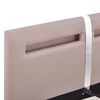 vidaXL Estructura de cama con LED sin colch&oacute;n cappuccino 120x200 cm