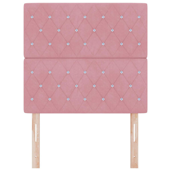 vidaXL Cabecero con cabecera Rosa 90 cm Cuero sint&eacute;tico