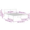 vidaXL Estructura de cama Marr&oacute;n 160 x 200 cm Madera de pino macizo