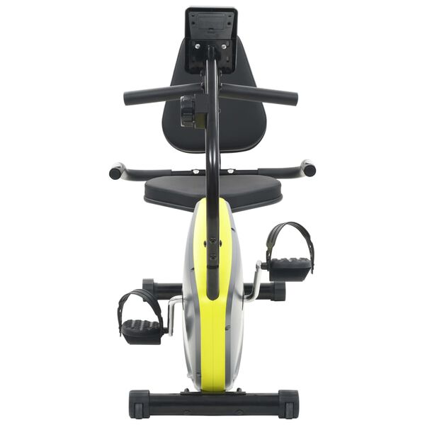vidaXL Bicicleta estática reclinada magnética con pulsómetro