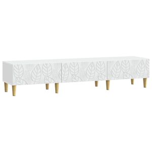 vidaXL Mueble de TV 147 x 34,5 x 30 cm Blanco Madera de ingenier&iacute;a