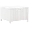 vidaXL Caja de almacenaje de jard&iacute;n rat&aacute;n PP blanco 60x54x41 cm