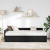 vidaXL Estructura de Cama Esquina con Colch&oacute;n 2 pcs Negro Terciopelo