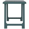vidaXL Mesa de camping con aspecto de madera PP verde 79x56x64 cm