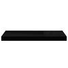 vidaXL Estante flotante de pared 2 uds MDF negro brillo 60x23,5x3,8 cm