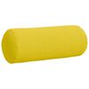 vidaXL Cojines Bolster 2 pcs Amarillo Claro Ø 15 x 40 cm tela