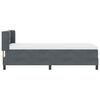 vidaXL Cama tipo Box Spring Gris oscuro 200 x 80 cm Terciopelo