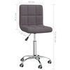 vidaXL Silla de oficina giratoria tela gris taupe