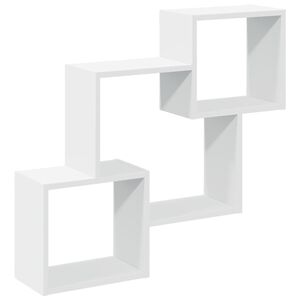 vidaXL Armario de pared madera de ingenier&iacute;a blanco 78x18x71 cm