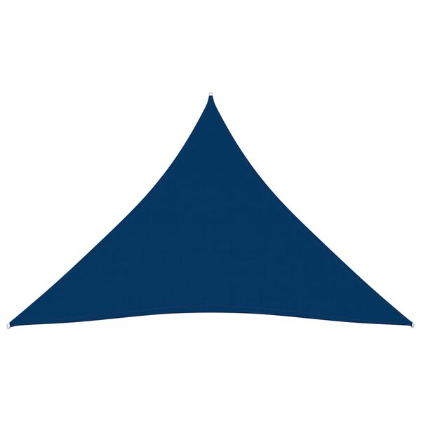 vidaXL Toldo de vela triangular tela Oxford azul 3x4x4 m