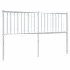 vidaXL Cabecero de repuesto de metal blanco 160 cm