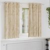 vidaXL Cortinas de Terciopelo 2 pcs Crema 175 x 140 cm Terciopelo