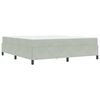 vidaXL Estructura de cama con colch&oacute;n Gris Claro 180 x 200 cm tela