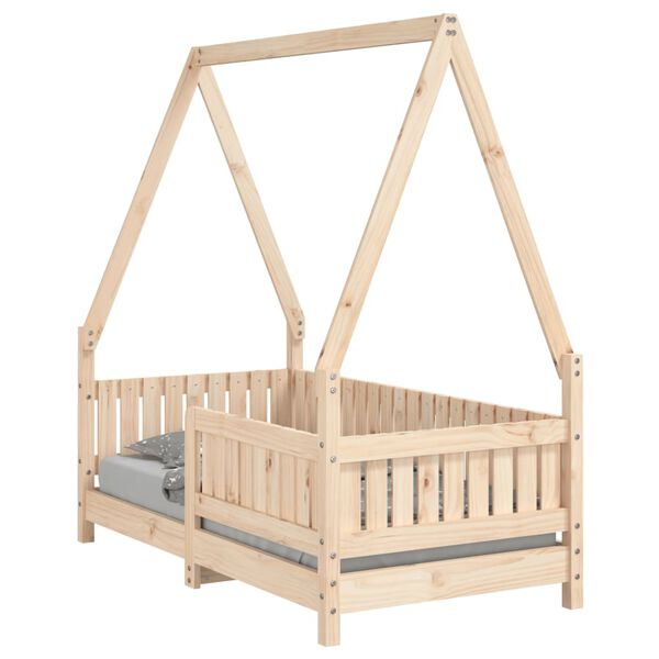 vidaXL Estructura de cama para ni&ntilde;os madera maciza de pino 70x140 cm