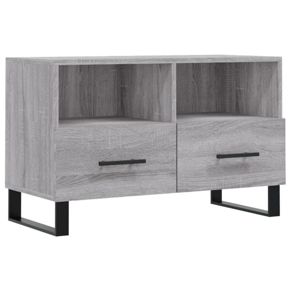 vidaXL Mueble de TV madera de ingenier&iacute;a gris Sonoma 80x36x50 cm