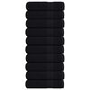 vidaXL Toallas de ducha FROGN 10 uds negro 70x140 cm 360 g/m&sup2;