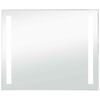 vidaXL Espejo de pared de ba&ntilde;o con LED 80x60 cm