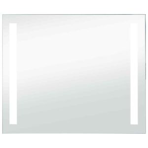 vidaXL Espejo de pared de ba&ntilde;o con LED 80x60 cm