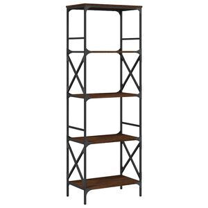 vidaXL Librer&iacute;a 5 estantes madera ingenier&iacute;a roble marr&oacute;n 59x35x171cm