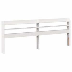 vidaXL Cabecero de cama con estantes madera maciza pino blanco 200 cm