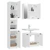 vidaXL Set de muebles de baño 3 piezas madera contrachapada blanco