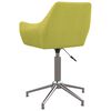 vidaXL Sillas de comedor giratorias 4 unidades tela verde