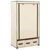 vidaXL Armario de tela color crema 87x49x159 cm