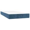vidaXL Cama box spring con colch&oacute;n terciopelo azul oscuro 100x200 cm
