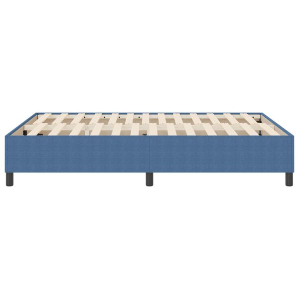 vidaXL Cama de plataforma Azul 140 x 200 cm tela